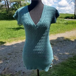 Maurices v-neck blue cotton sweater